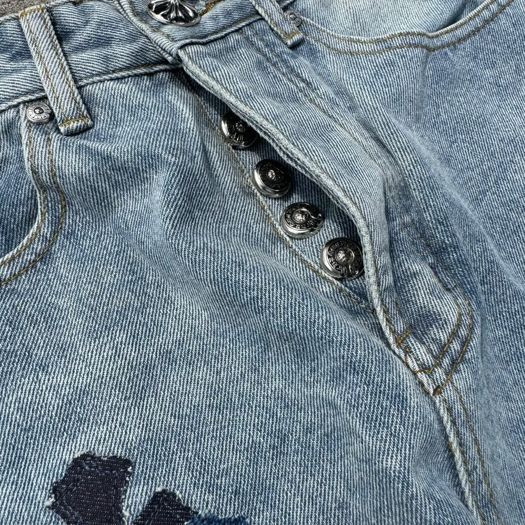 P290 Style number: H637 Chrome hearts Versatile recommendation: must-have jeans for all seasons Color: blue Size: 28, 30, 32, 34, 36 (s-xxl)